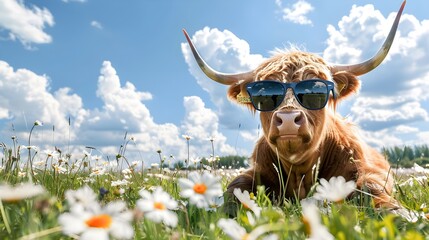 Adorable Bunny with Pink Bow and Gift Bag, Glamorous 3D Fashion Scene