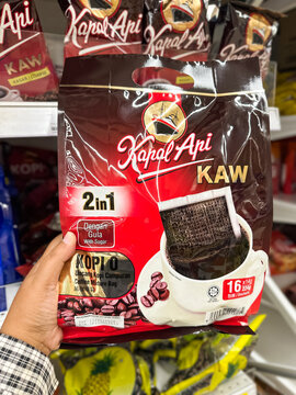 Johor, Malaysia, February 10, 2026: Kapal Api KAW Coffee In Grocery Store