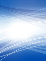 Flowing Curved Lines on Dark Blue Abstract Design