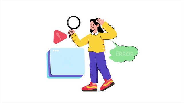 Page Not Found Animation MP4 File