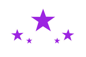 Obraz premium The purple star is located on a transparent background.