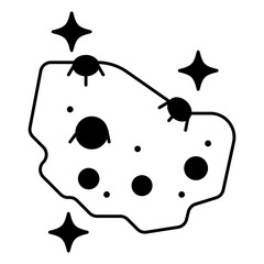 Mega meteorite icon © verry