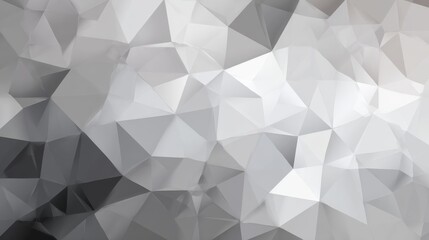 Fototapeta premium Gray and white polygon mosaic background with geometric shapes for business, corporate, and professional design projects