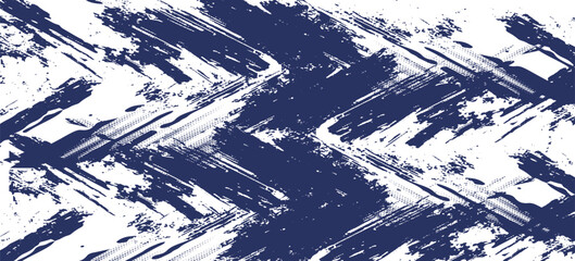 Minimal Abstract Blue Cyan Frame Grunge Sport Design In Dark Background. Eps10 vector.