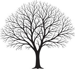 Obraz premium tree silhouette vector