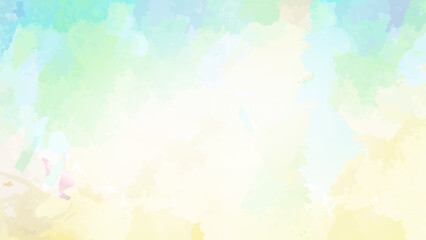 Abstract colorful watercolor texture background with paint splashes and grunge effect
