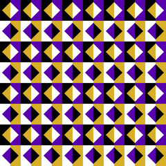 Seamless geometric pattern with diamond shapes creating peripheral drift optical illusion. Abstract repeating op art background with rhythmic visual movement.