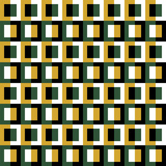 Seamless geometric pattern with rectangular elements creating peripheral drift optical illusion. Abstract repeating grid background with subtle visual motion.