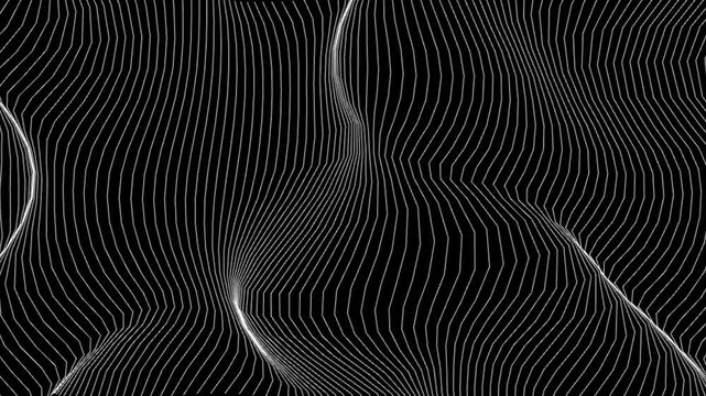 Dark Geological Strata Line Animation for Earth Science Documentaries, Educational Media Content, and Structural Geology Research Visuals