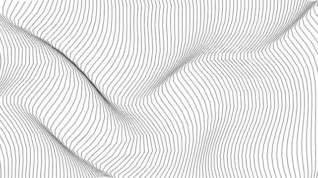 Minimalist Grey Contour Line Animation for Clean Technology Business Backgrounds, Software Startup Pitch Decks, and Sleek Professional Media