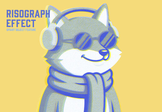 Risograph Print Effect