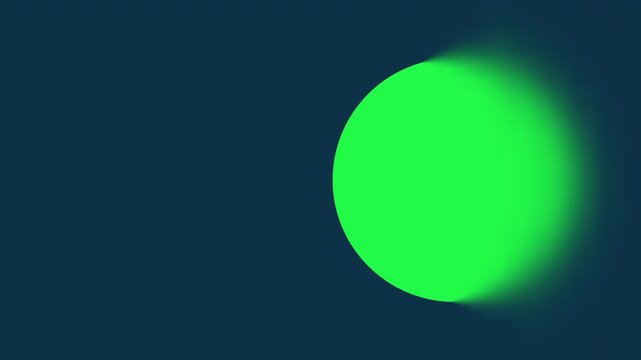 Abstract Neon Green Glowing Sphere with Motion Blur on Dark Background. Minimalist Futuristic Acid Green Circle Graphic with Dynamic Light Effect. Cyberpunk Style Glowing Round Shape Motion.