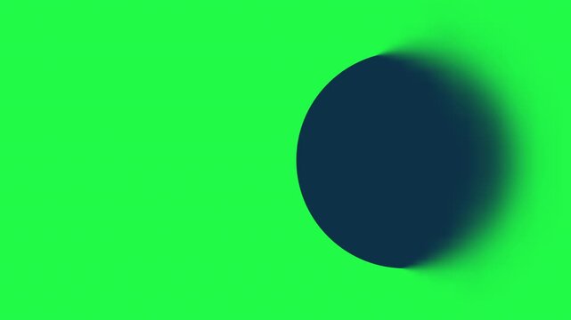 Minimalist Abstract Sphere with Soft Dynamic Blur Shadow on Warm Orange Background.