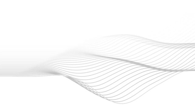 Fluid White Geometric Wave for Interactive Website Backgrounds, Modern UI Transition Graphics, and Creative Digital Agency Brand Animations