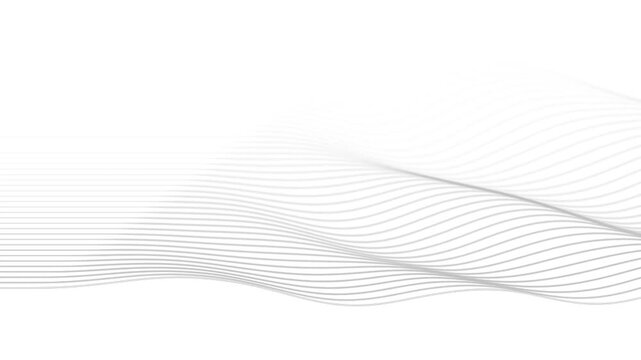 Kinetic White Wave Line Motion for Modern Dance Performances, Creative Arts Backdrop, and Dynamic Contemporary Design Video Presentations