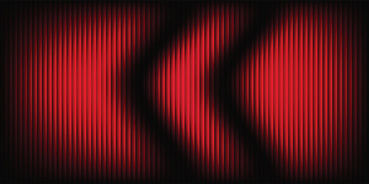 Pink-red gradient on a black background with glossy glass stripes and soft waves, creating a distorted neon effect. An abstract futuristic design with bright transitions