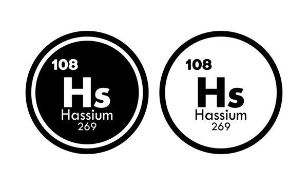 hassium icon set. vector template illustration  for web design