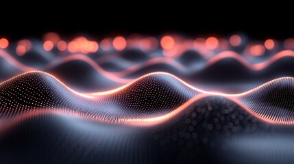 Vibrant abstract background with interconnected glowing lines and dots forming a cosmic network.