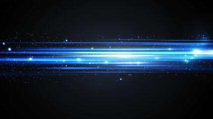 Dynamic abstract blue lines flowing motion background with digital artistry.