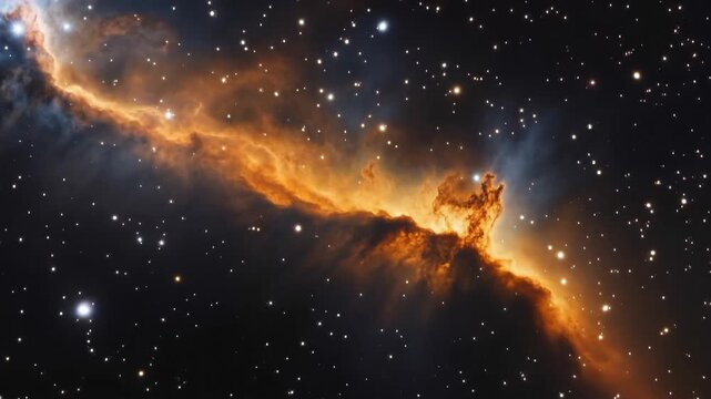 Celestial Tapestry: A mesmerizing view of the Veil Nebula, a supernova remnant, glows in vibrant colors, painting the canvas of space with cosmic artistry.