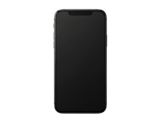 Naklejka premium A black smartphone on a white background isolated on transparent background