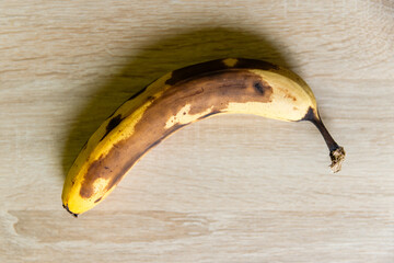 banana on wooden background