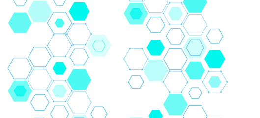 Green hexagons pattern for medical vector eps10