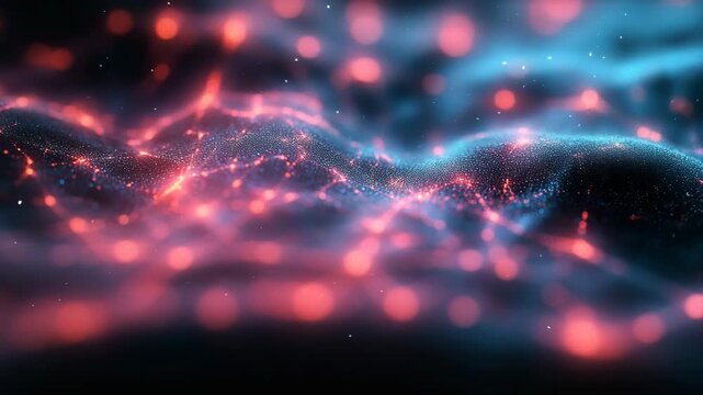 digital wavy abstract background on the theme of networks, internet