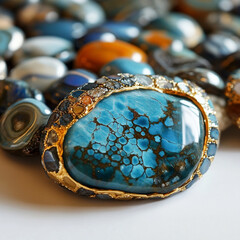 カラフルな天然石のアクセサリー