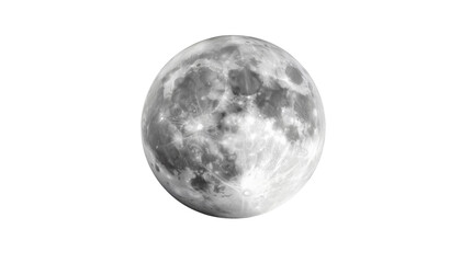 Naklejka premium Lunar Majesty A detailed and captivating view of the moon, its surface texture and cratered landscape are prominent, evoking a sense of wonder and cosmic exploration.