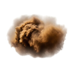 &ldquo;Brown Dust Cloud in Air &ndash; Dense Central Cloud with Soft Diffusion Stock Image&rdquo;
