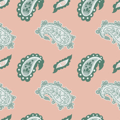 Playful Folk Paisley Scatter