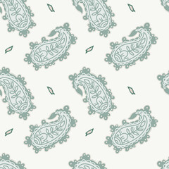 Graphic Folk Paisley Motif