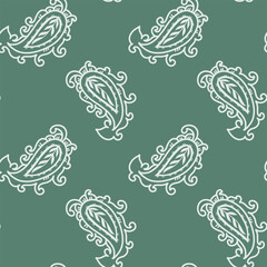 Earthy Folk Paisley Ornament