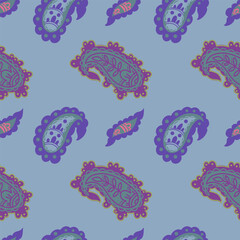 Cool Folk Paisley Motif