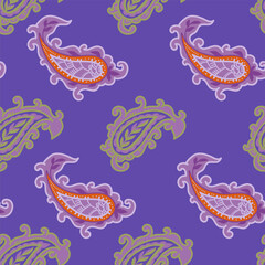 Bold Folk Paisley Motif