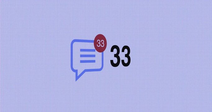 Animation message notification badge spam