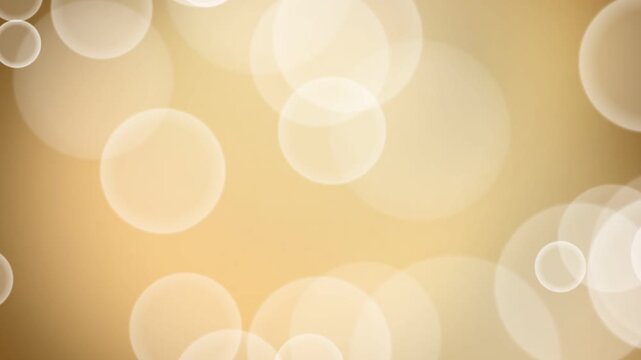 Golden bokeh light background texture.