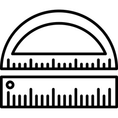 Naklejka premium Protractor Icon