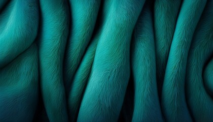 Obraz premium retro dark cyan green fleece texture background