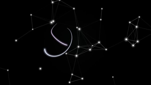 Zodiac sign Scorpio star constellation.