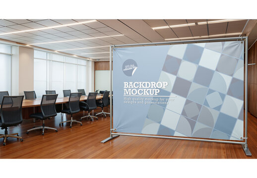 Standing Backdrop Mockup