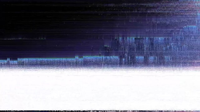 Digital Noise and Glitch Transition Overlay