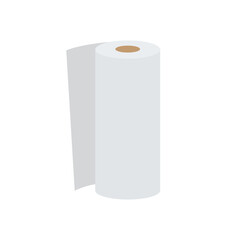 kitchen towel cleaning paper roll tissue emoji symbol sign icon vector illustration isolated flat