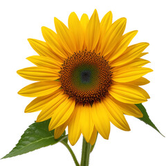 Fototapeta premium Bright Sunflower in Bloom Under Natural Light During the Summer Season