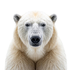 Fototapeta premium Polar Bear Poses for a Close-Up Photo in Its Habitat During the Day