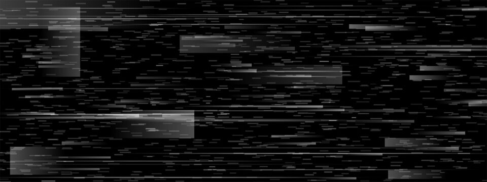 Glitch tv screen texture. Static noise cctv filter. Pixel overlay for y2k video. Experimental grain and dither line design. Scratch error signal for live horror television or computer game frame