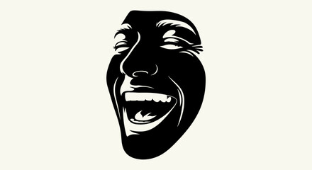 Theater Comedy Tragedy Mask Laughing.