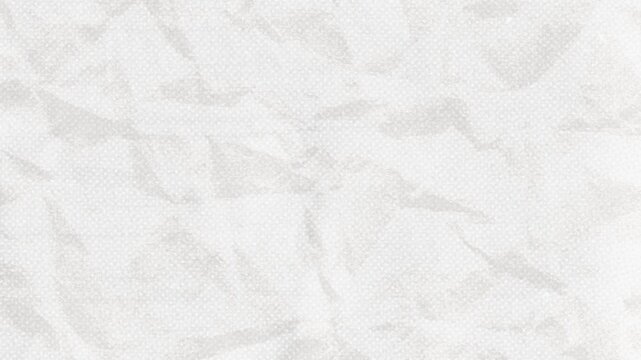 The texture sample is crumpled white paper, creating random folds and wrinkles, with tiny pixels.