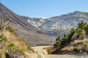 冬のやまなみハイウェイ